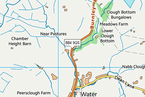 BB4 9QS map - OS VectorMap District (Ordnance Survey)