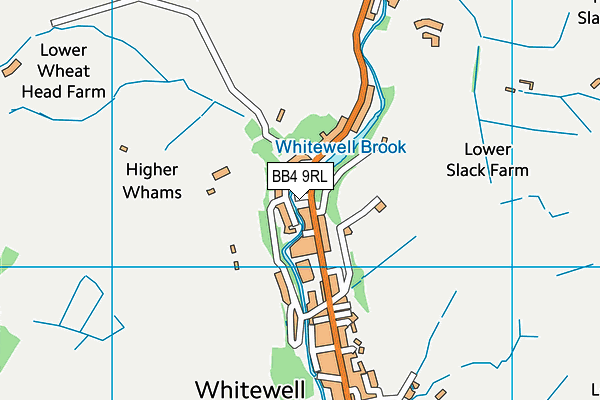 BB4 9RL map - OS VectorMap District (Ordnance Survey)