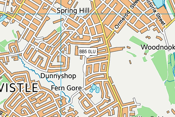 Mount Carmel Roman Catholic High School, Hyndburn map (BB5 0LU) - OS VectorMap District (Ordnance Survey)