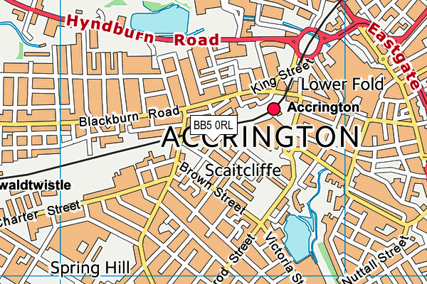 Map of MAX MOT (ACCRINGTON) LTD at district scale