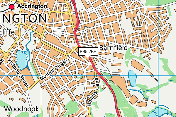 BB5 2BH map - OS VectorMap District (Ordnance Survey)