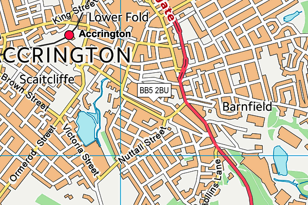 BB5 2BU map - OS VectorMap District (Ordnance Survey)