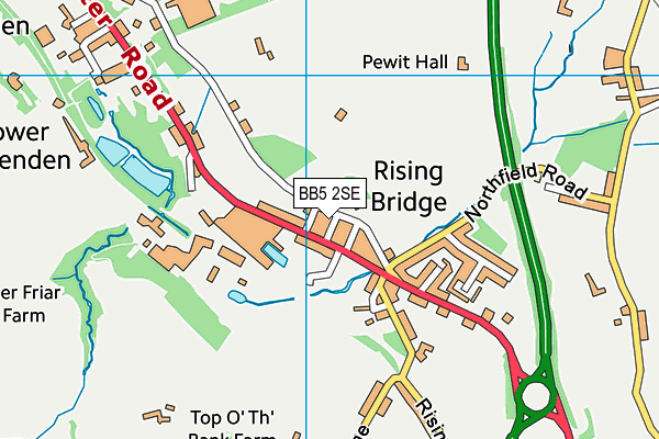 BB5 2SE map - OS VectorMap District (Ordnance Survey)