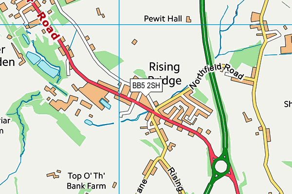 BB5 2SH map - OS VectorMap District (Ordnance Survey)