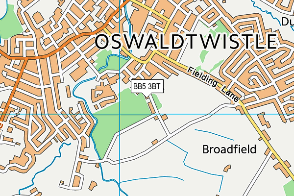 Oswaldtwistle Hippings Methodist Voluntary Controlled Primary School map (BB5 3BT) - OS VectorMap District (Ordnance Survey)