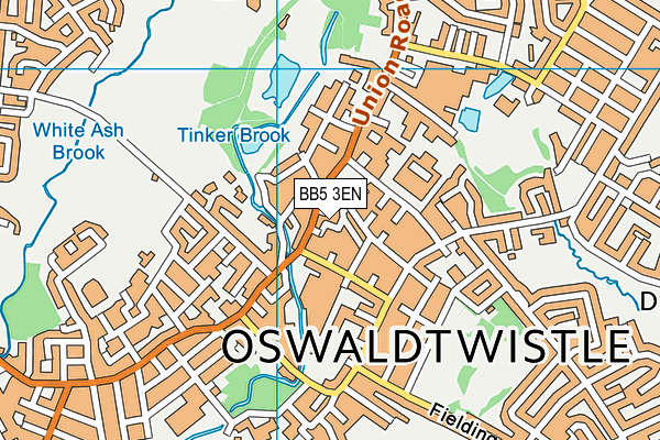 BB5 3EN map - OS VectorMap District (Ordnance Survey)