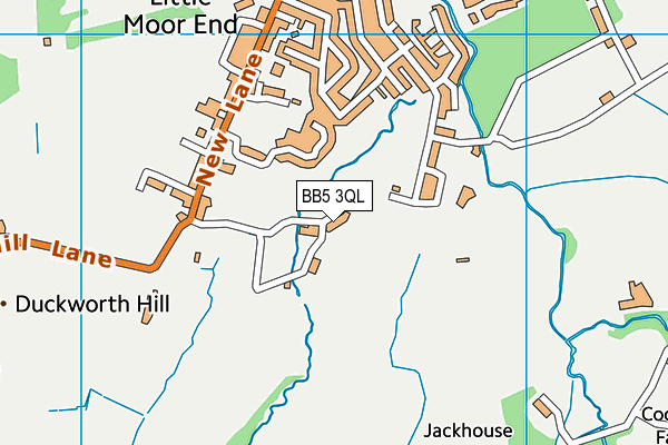 BB5 3QL map - OS VectorMap District (Ordnance Survey)