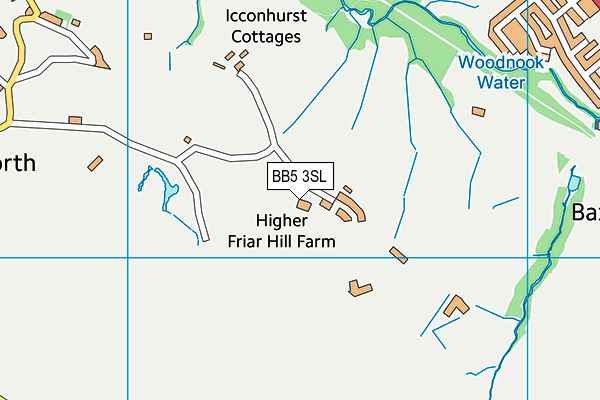 Green Haworth Golf Club map (BB5 3SL) - OS VectorMap District (Ordnance Survey)