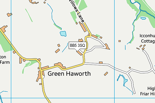 Green Haworth Church of England Primary School map (BB5 3SQ) - OS VectorMap District (Ordnance Survey)