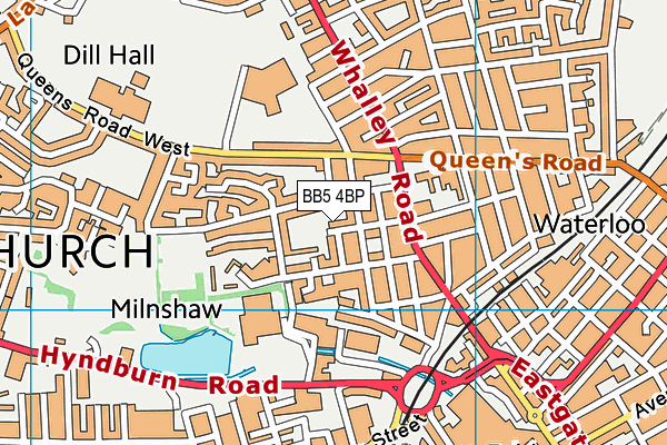 BB5 4BP map - OS VectorMap District (Ordnance Survey)