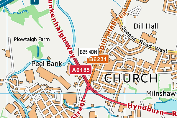 St Nicholas Church of England Primary School map (BB5 4DN) - OS VectorMap District (Ordnance Survey)