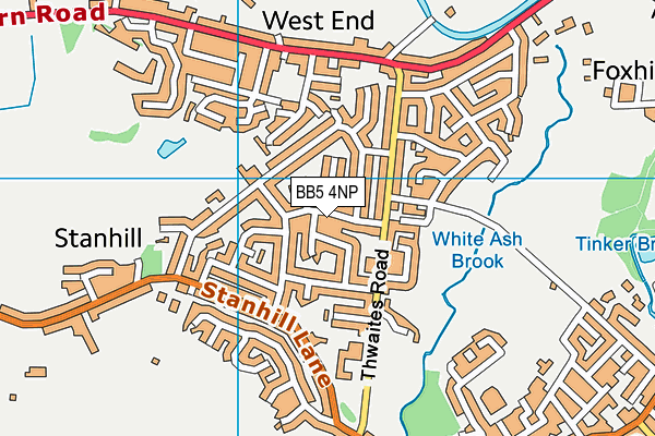 BB5 4NP map - OS VectorMap District (Ordnance Survey)