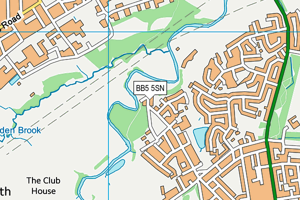 BB5 5SN map - OS VectorMap District (Ordnance Survey)