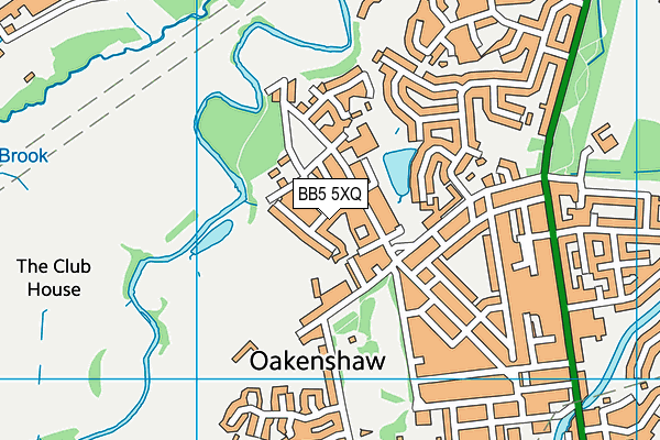 BB5 5XQ map - OS VectorMap District (Ordnance Survey)