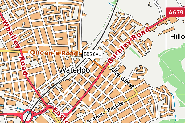 BB5 6AL map - OS VectorMap District (Ordnance Survey)