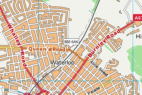BB5 6AN map - OS VectorMap District (Ordnance Survey)