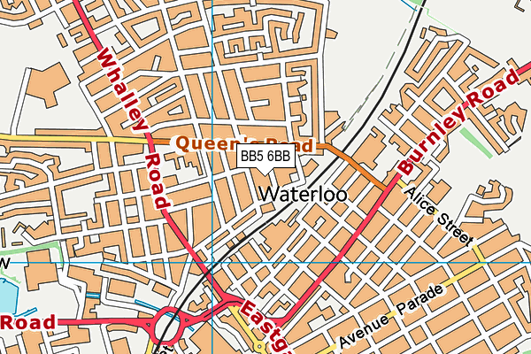 BB5 6BB map - OS VectorMap District (Ordnance Survey)