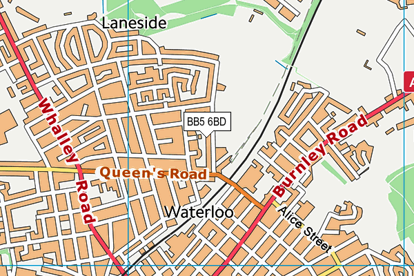 BB5 6BD map - OS VectorMap District (Ordnance Survey)
