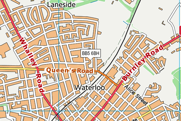 BB5 6BH map - OS VectorMap District (Ordnance Survey)