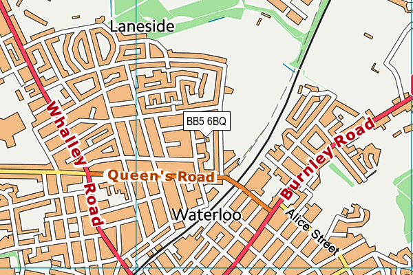 BB5 6BQ map - OS VectorMap District (Ordnance Survey)