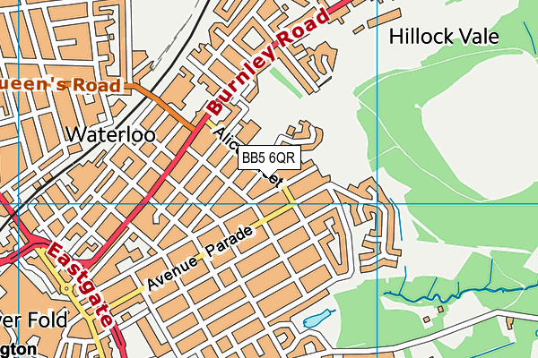 Peel Park Primary School map (BB5 6QR) - OS VectorMap District (Ordnance Survey)