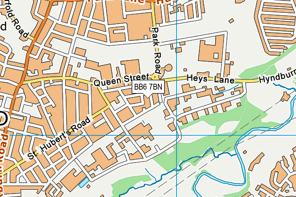 BB6 7BN map - OS VectorMap District (Ordnance Survey)