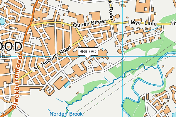 BB6 7BQ map - OS VectorMap District (Ordnance Survey)