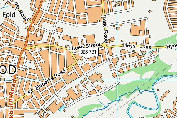 BB6 7BT map - OS VectorMap District (Ordnance Survey)