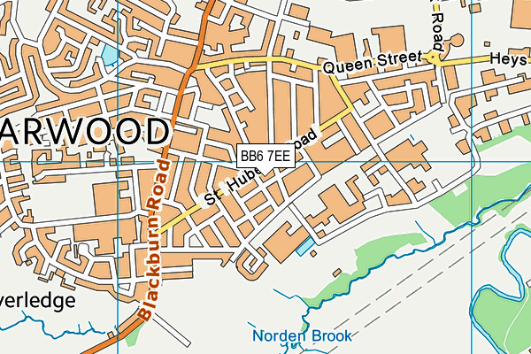 BB6 7EE map - OS VectorMap District (Ordnance Survey)