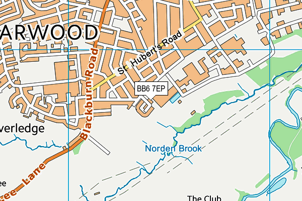 BB6 7EP map - OS VectorMap District (Ordnance Survey)