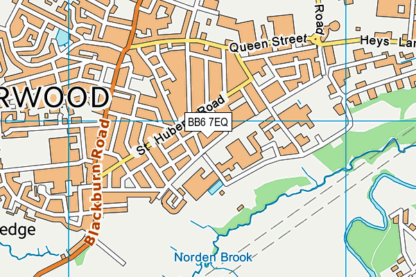 BB6 7EQ map - OS VectorMap District (Ordnance Survey)