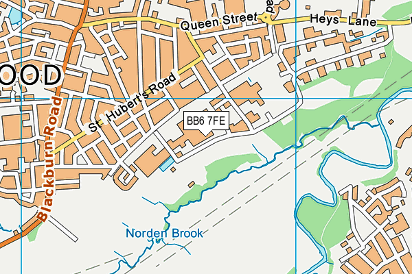 BB6 7FE map - OS VectorMap District (Ordnance Survey)