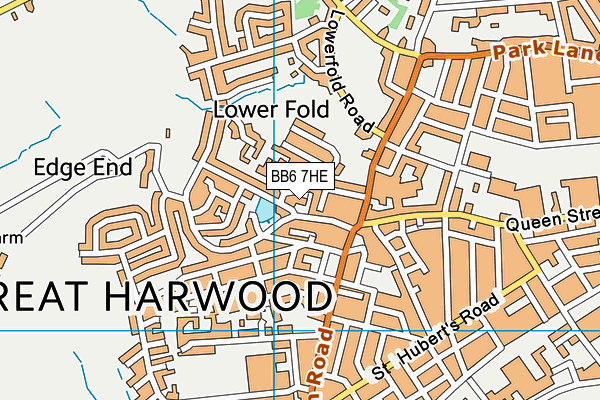 BB6 7HE map - OS VectorMap District (Ordnance Survey)