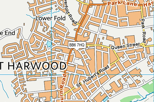 BB6 7HQ map - OS VectorMap District (Ordnance Survey)