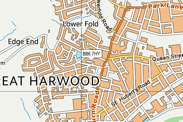 BB6 7HY map - OS VectorMap District (Ordnance Survey)