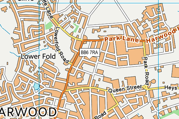 BB6 7RA map - OS VectorMap District (Ordnance Survey)