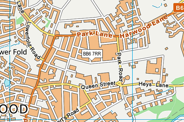 BB6 7RR map - OS VectorMap District (Ordnance Survey)