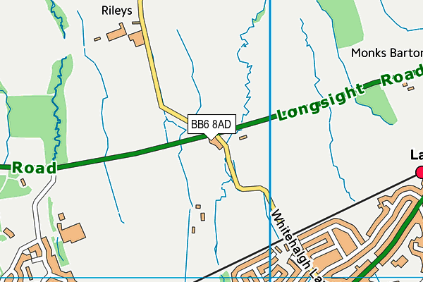 Map of RIBBLE VALLEY ATV AND MOTORCYCLES LTD at district scale