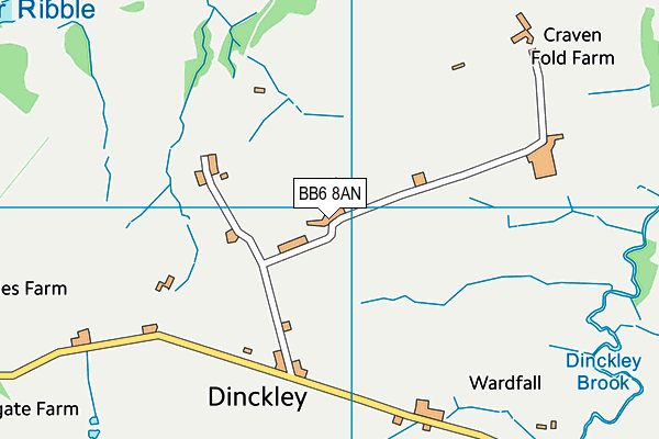 Map of RIBBLE VALLEY WEDDING CARS LTD at district scale