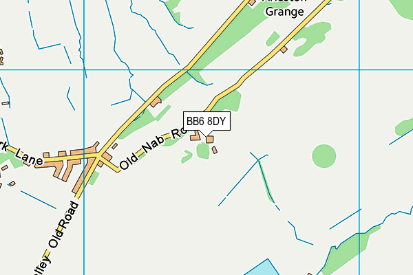 BB6 8DY map - OS VectorMap District (Ordnance Survey)
