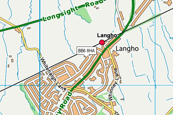 BB6 8HA map - OS VectorMap District (Ordnance Survey)