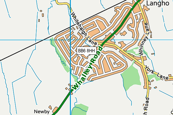BB6 8HH map - OS VectorMap District (Ordnance Survey)