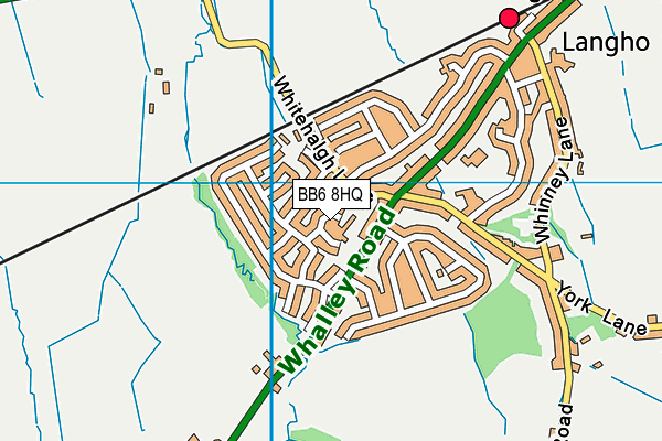BB6 8HQ map - OS VectorMap District (Ordnance Survey)