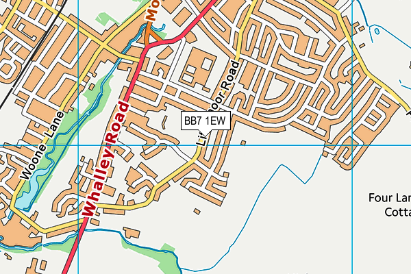 Clitheroe Rfc map (BB7 1EW) - OS VectorMap District (Ordnance Survey)