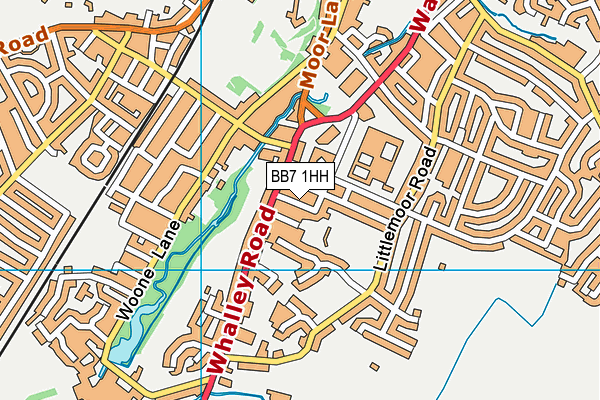 BB7 1HH map - OS VectorMap District (Ordnance Survey)