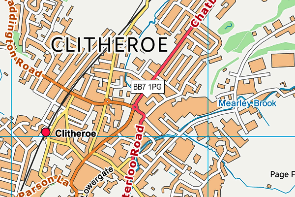 Map of PARK GARAGE (CLITHEROE) LIMITED at district scale