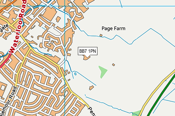 BB7 1PN map - OS VectorMap District (Ordnance Survey)