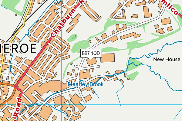 Twin Brook Driving Range (Closed) map (BB7 1QD) - OS VectorMap District (Ordnance Survey)