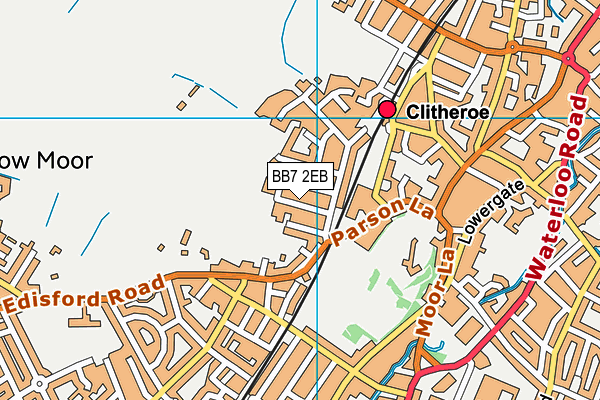 BB7 2EB map - OS VectorMap District (Ordnance Survey)