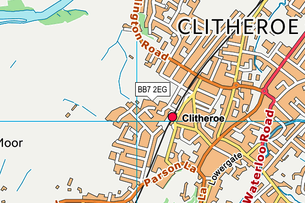 BB7 2EG map - OS VectorMap District (Ordnance Survey)